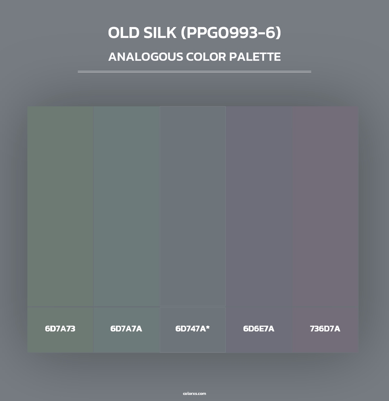 Old Silk (PPG0993-6) - Analogous Color Palette
