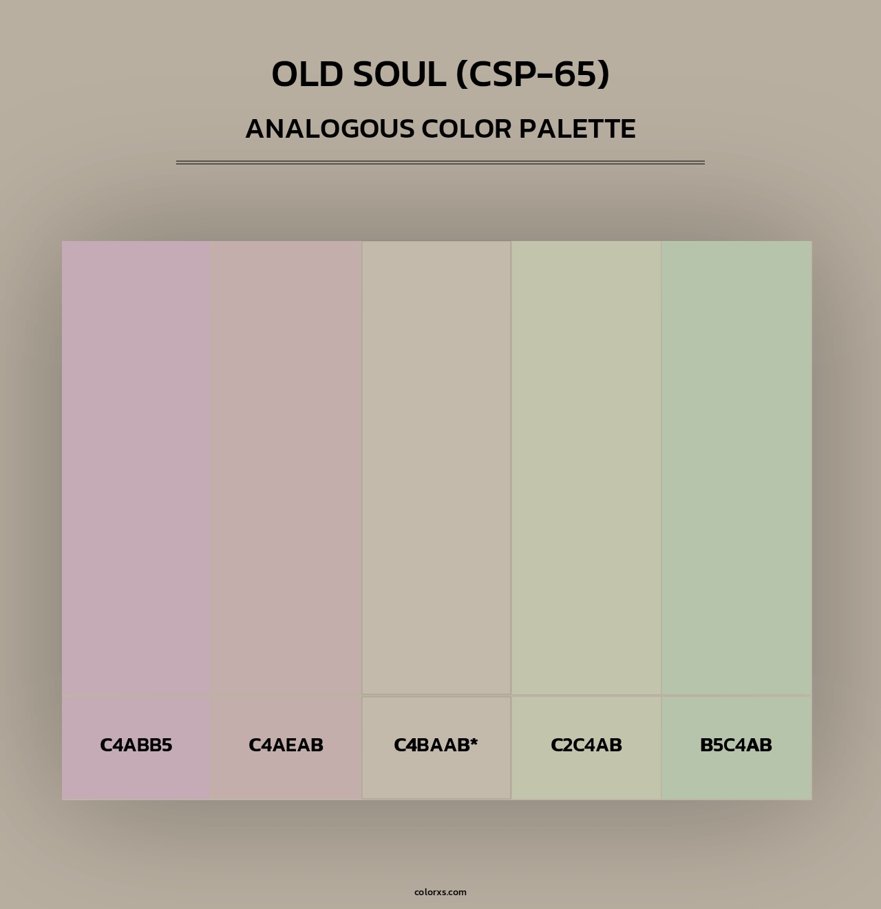 Old Soul (CSP-65) - Analogous Color Palette