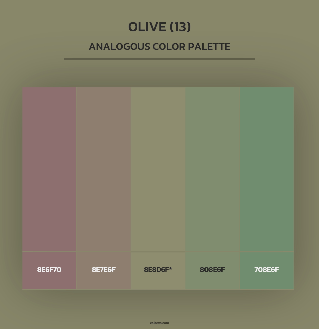Olive (13) - Analogous Color Palette