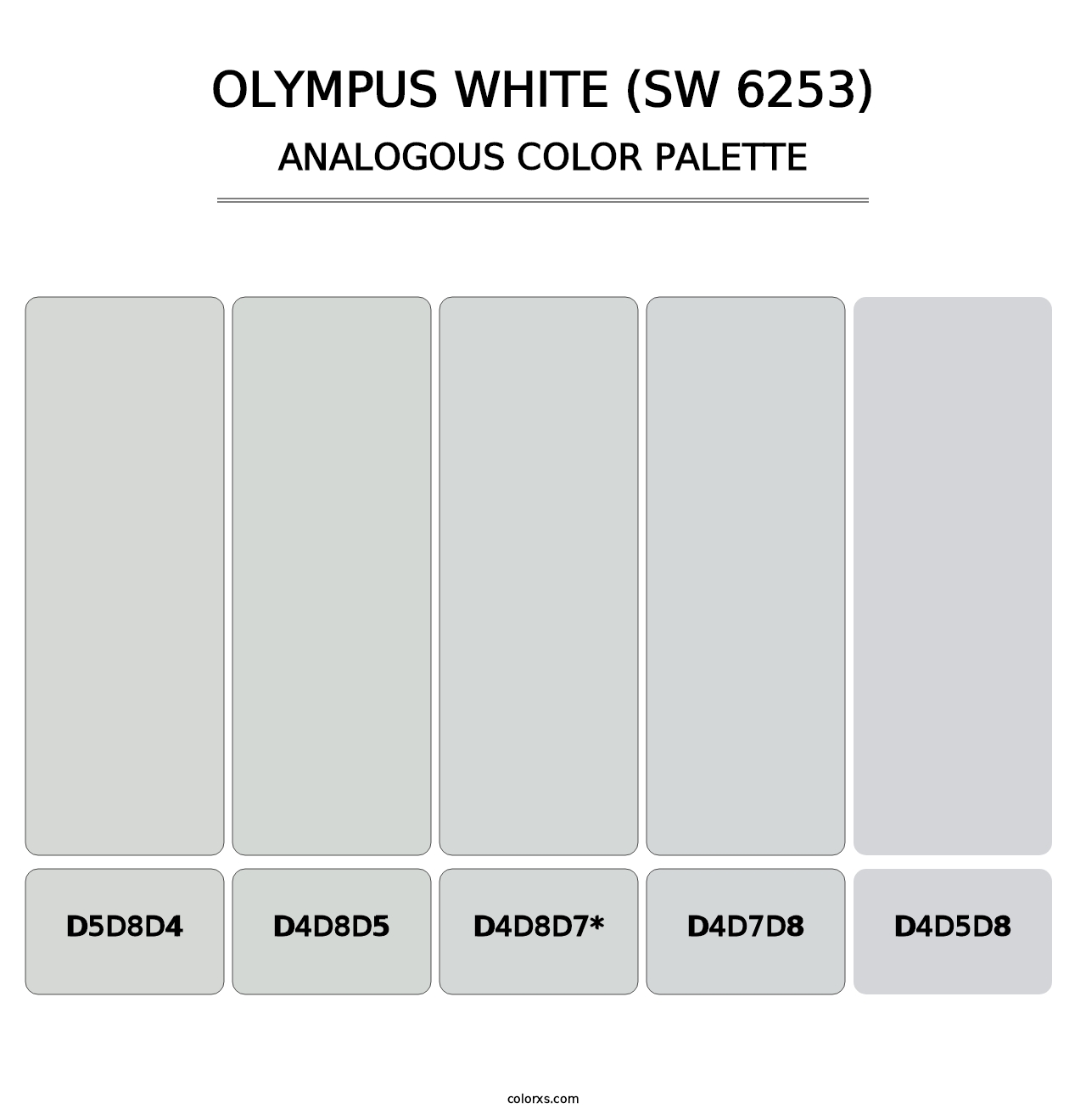 Olympus White (SW 6253) - Analogous Color Palette