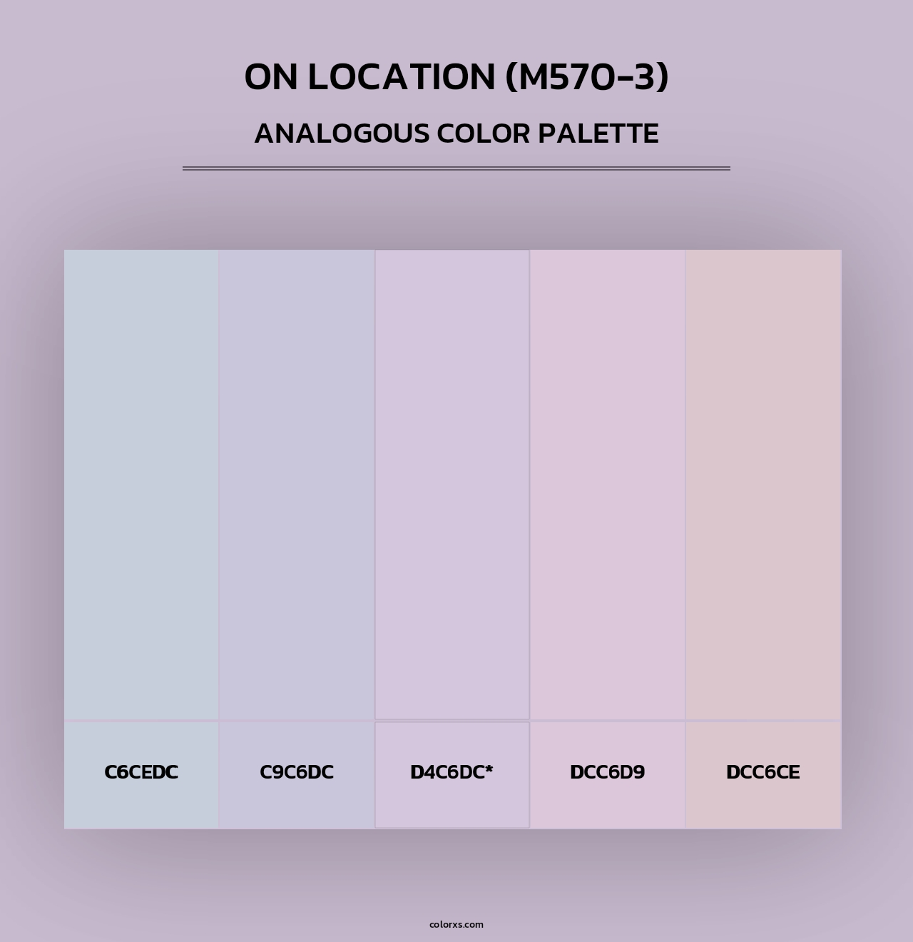 On Location (M570-3) - Analogous Color Palette