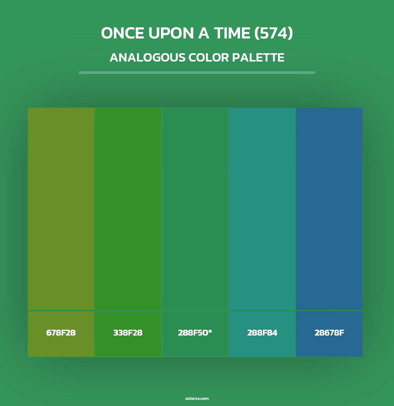 Once Upon a Time (574) - Analogous Color Palette