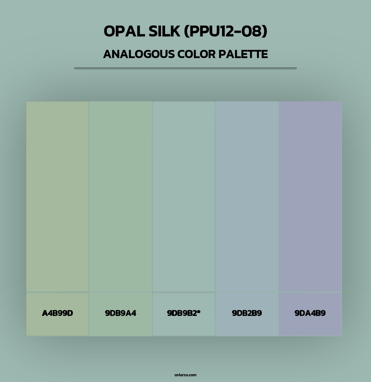 Opal Silk (PPU12-08) - Analogous Color Palette