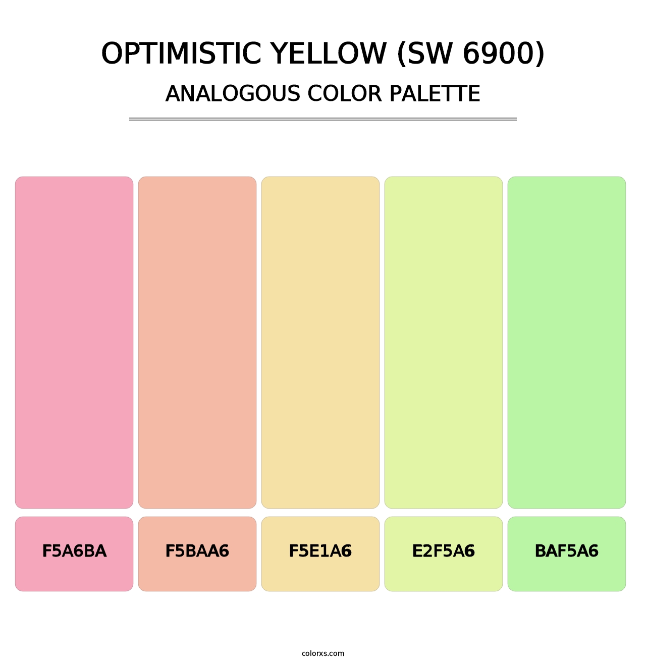 Optimistic Yellow (SW 6900) - Analogous Color Palette
