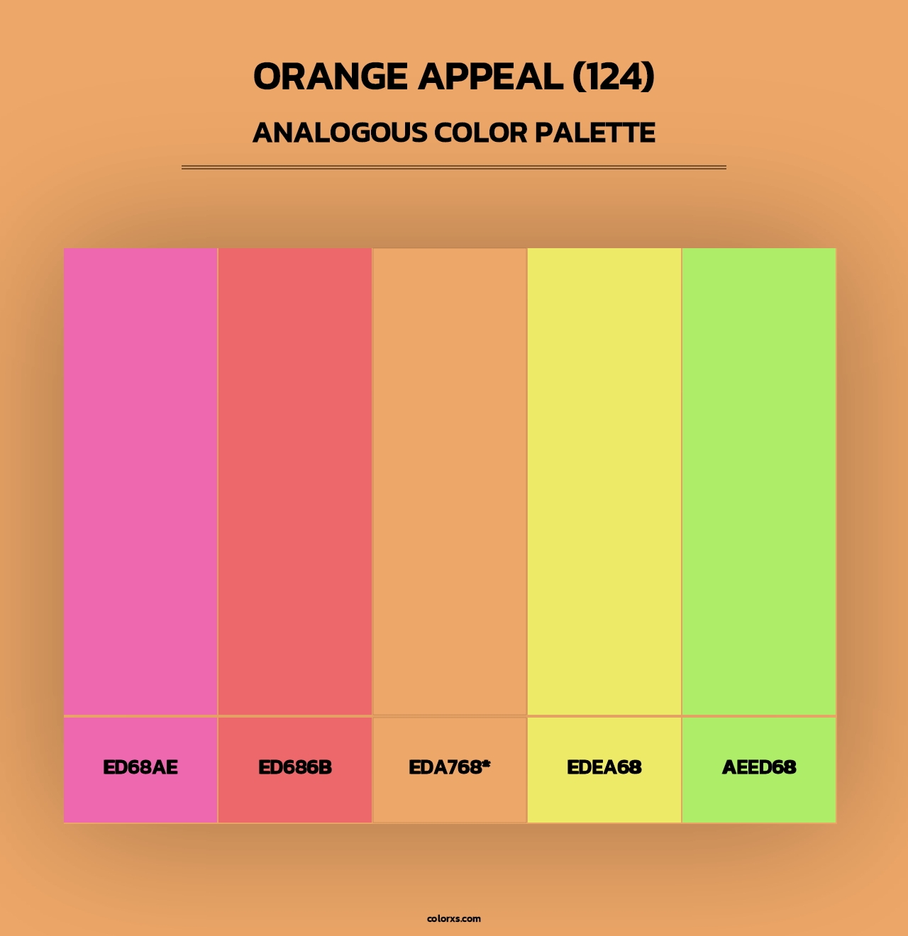 Orange Appeal (124) - Analogous Color Palette
