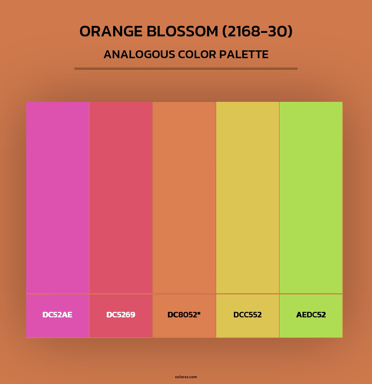 Orange Blossom (2168-30) - Analogous Color Palette