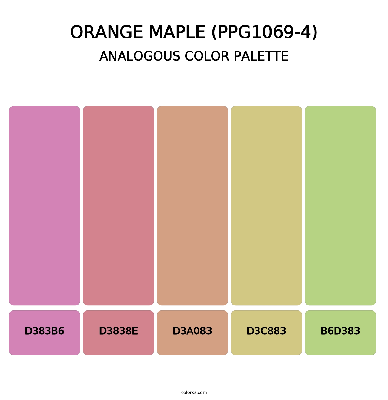 Orange Maple (PPG1069-4) - Analogous Color Palette