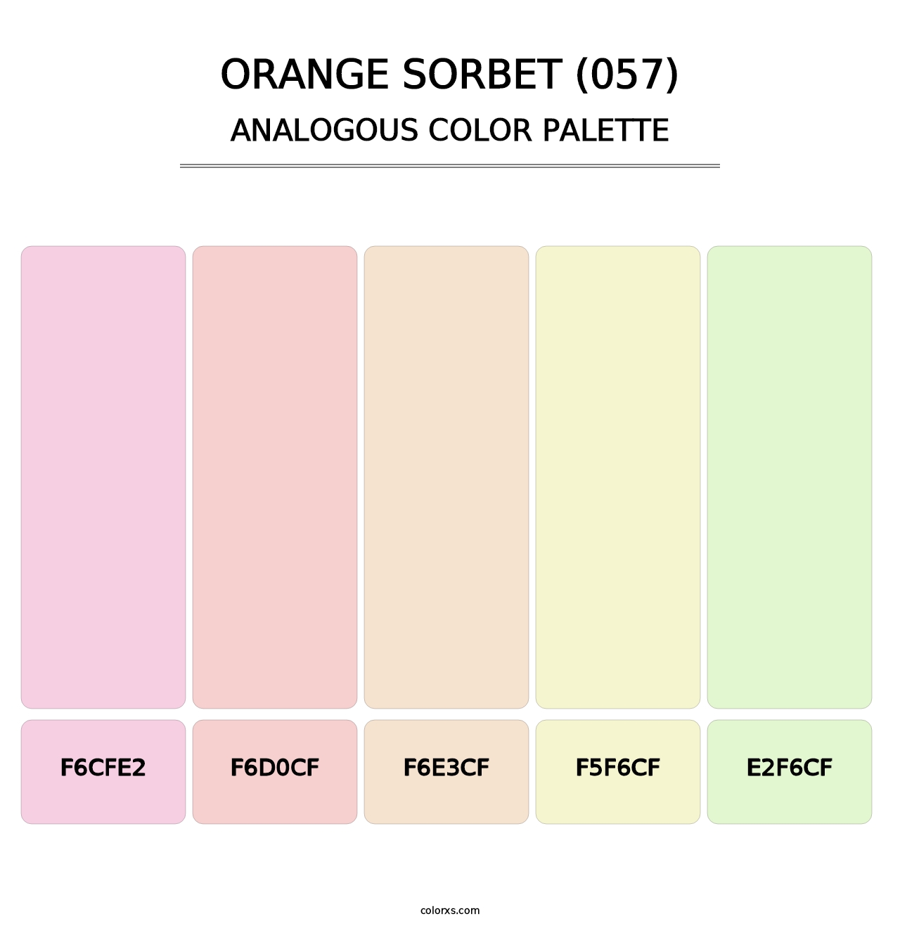 Orange Sorbet (057) - Analogous Color Palette