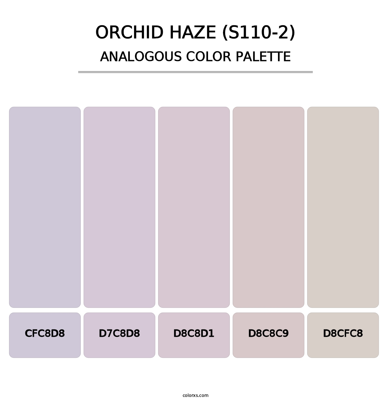 Orchid Haze (S110-2) - Analogous Color Palette