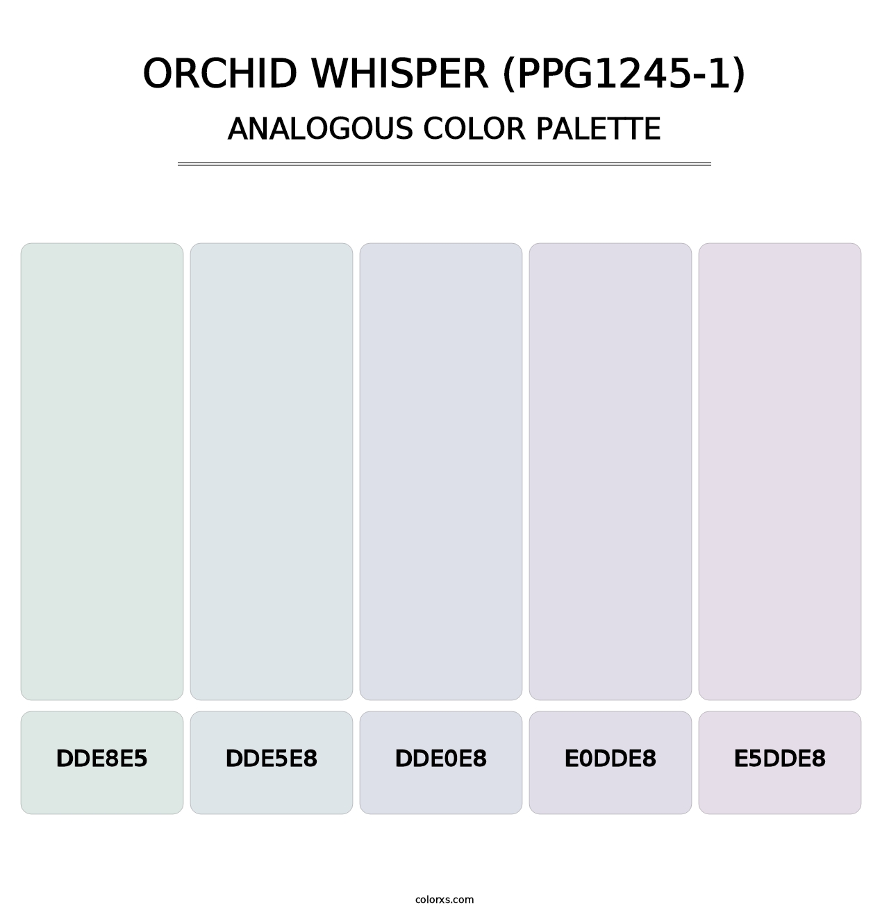 Orchid Whisper (PPG1245-1) - Analogous Color Palette