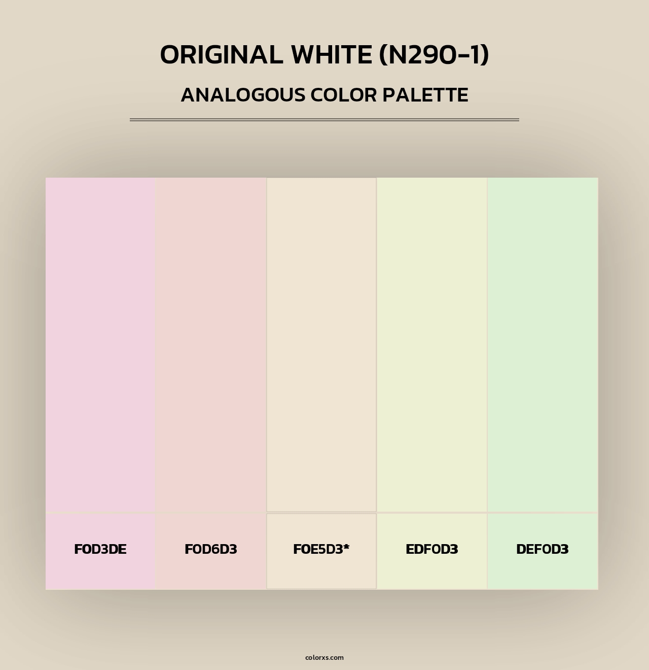 Original White (N290-1) - Analogous Color Palette