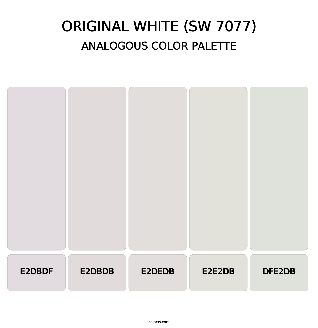 Original White (SW 7077) - Analogous Color Palette