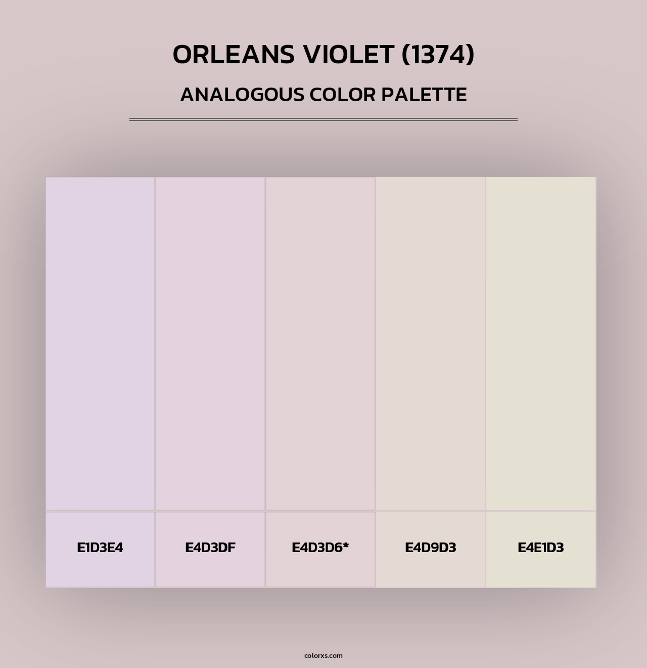Orleans Violet (1374) - Analogous Color Palette
