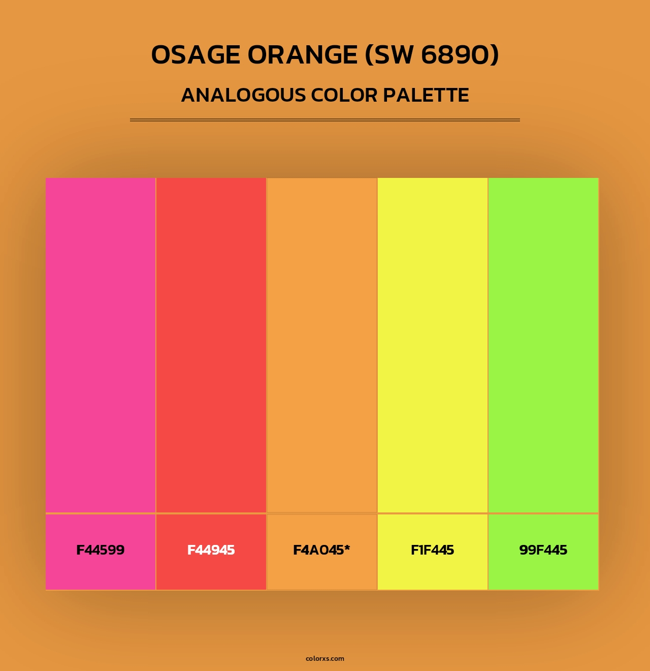 Osage Orange (SW 6890) - Analogous Color Palette