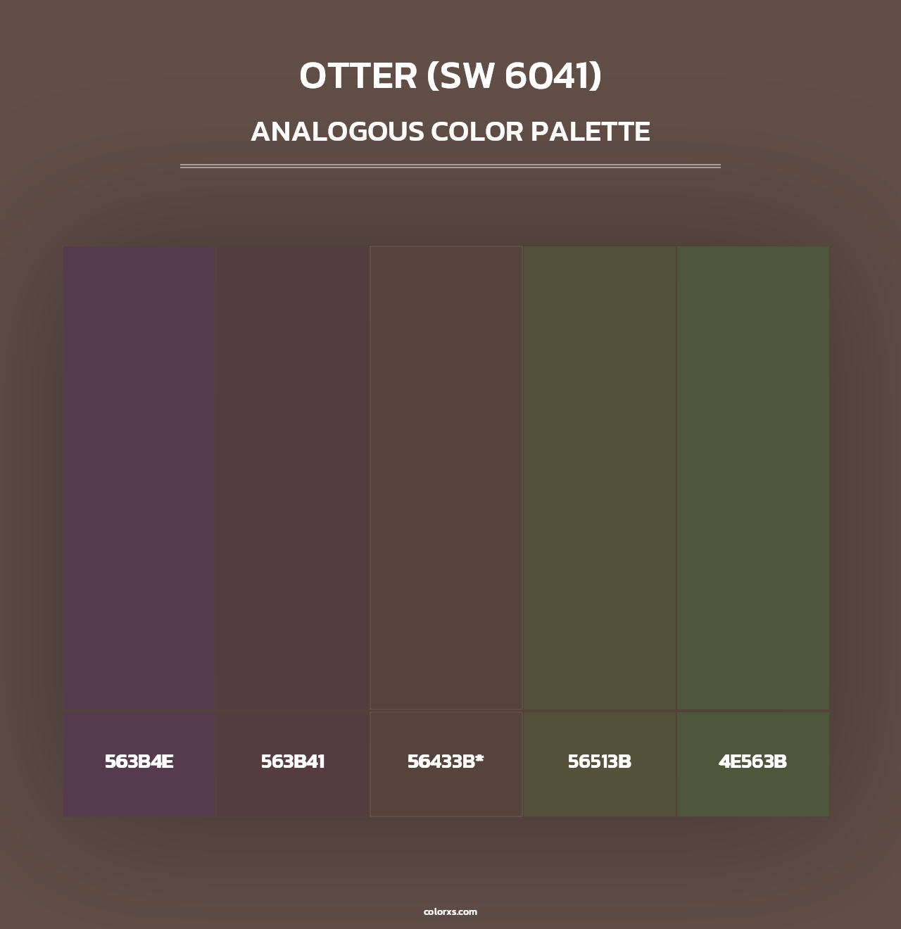 Otter (SW 6041) - Analogous Color Palette