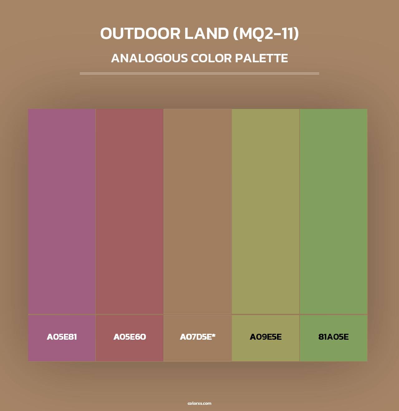 Outdoor Land (MQ2-11) - Analogous Color Palette