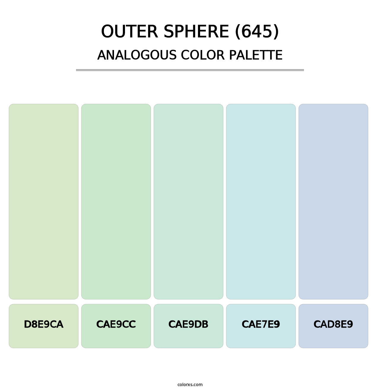 Outer Sphere (645) - Analogous Color Palette