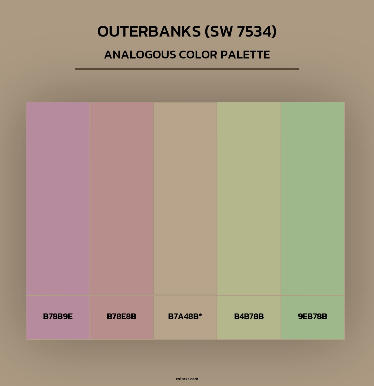 Outerbanks (SW 7534) - Analogous Color Palette