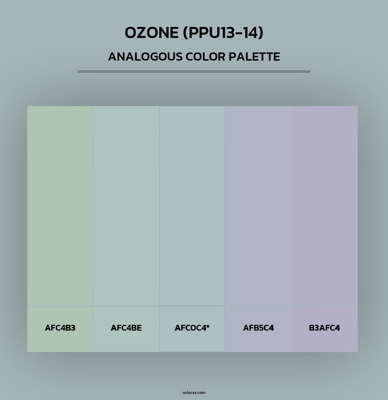 Ozone (PPU13-14) - Analogous Color Palette