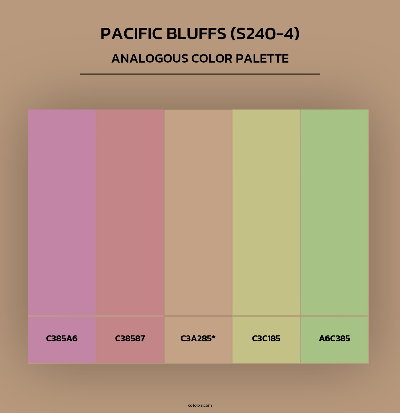 Pacific Bluffs (S240-4) - Analogous Color Palette