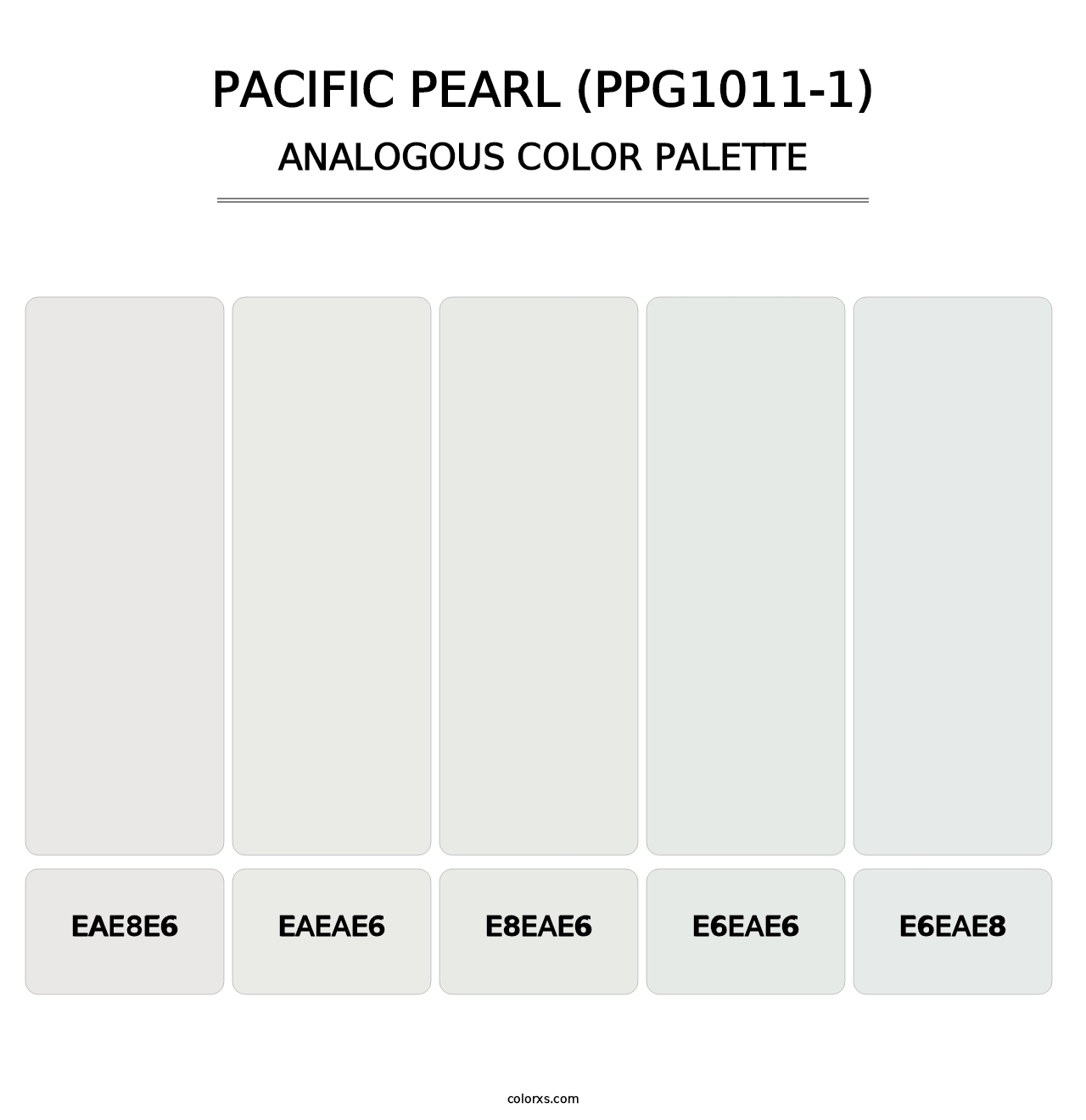 Pacific Pearl (PPG1011-1) - Analogous Color Palette