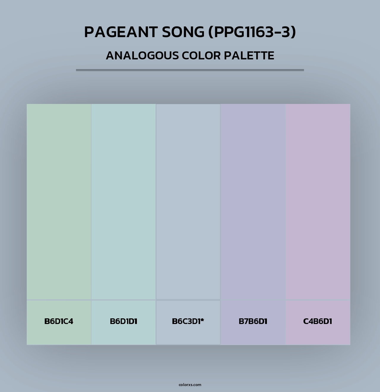 Pageant Song (PPG1163-3) - Analogous Color Palette