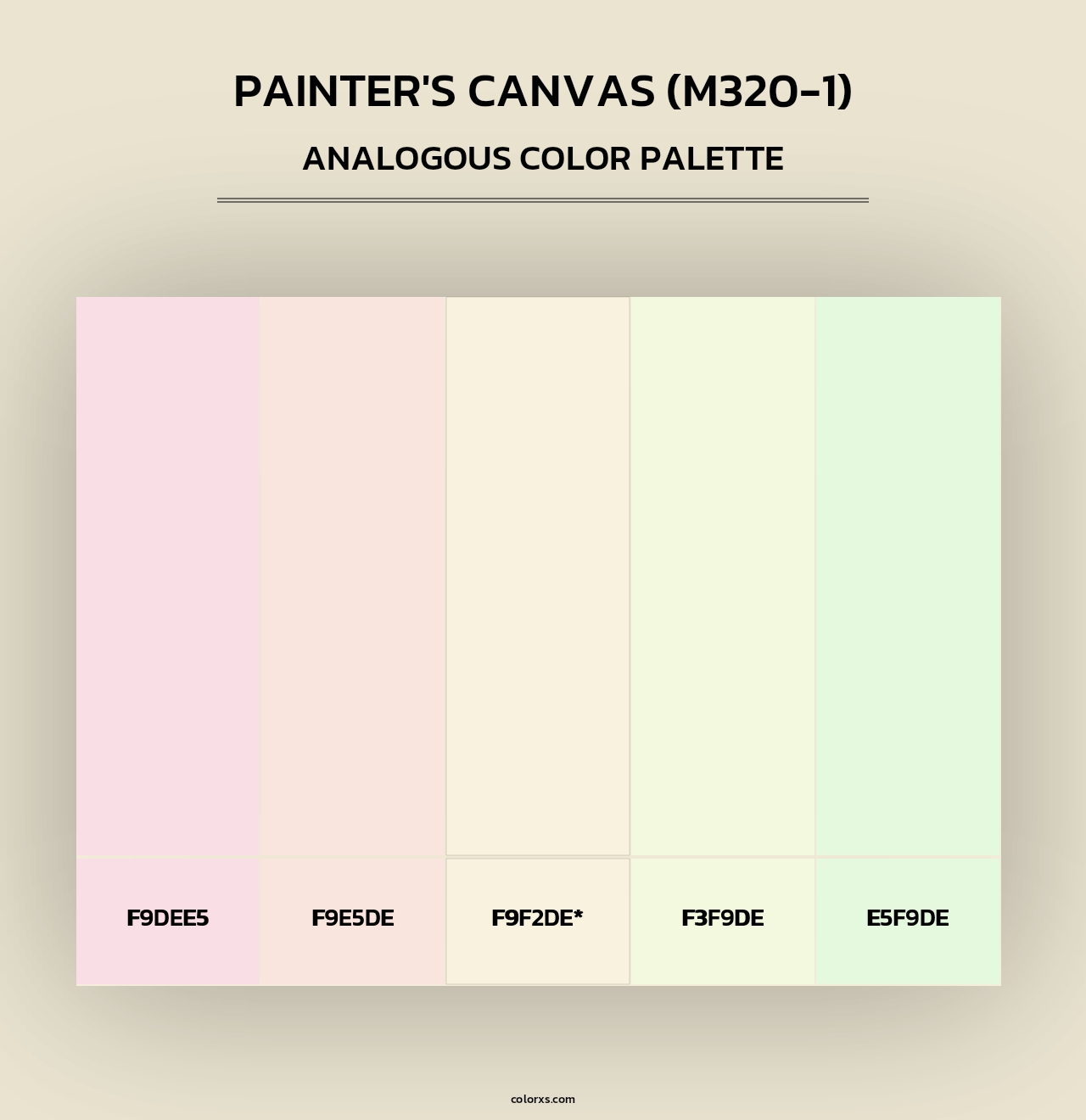 Painter'S Canvas (M320-1) - Analogous Color Palette