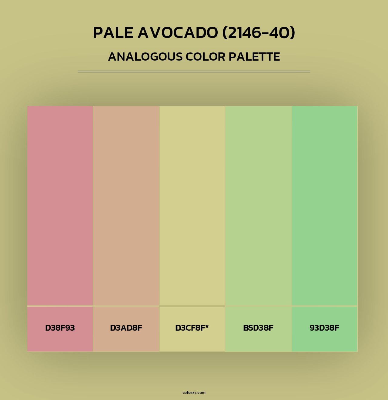 Pale Avocado (2146-40) - Analogous Color Palette