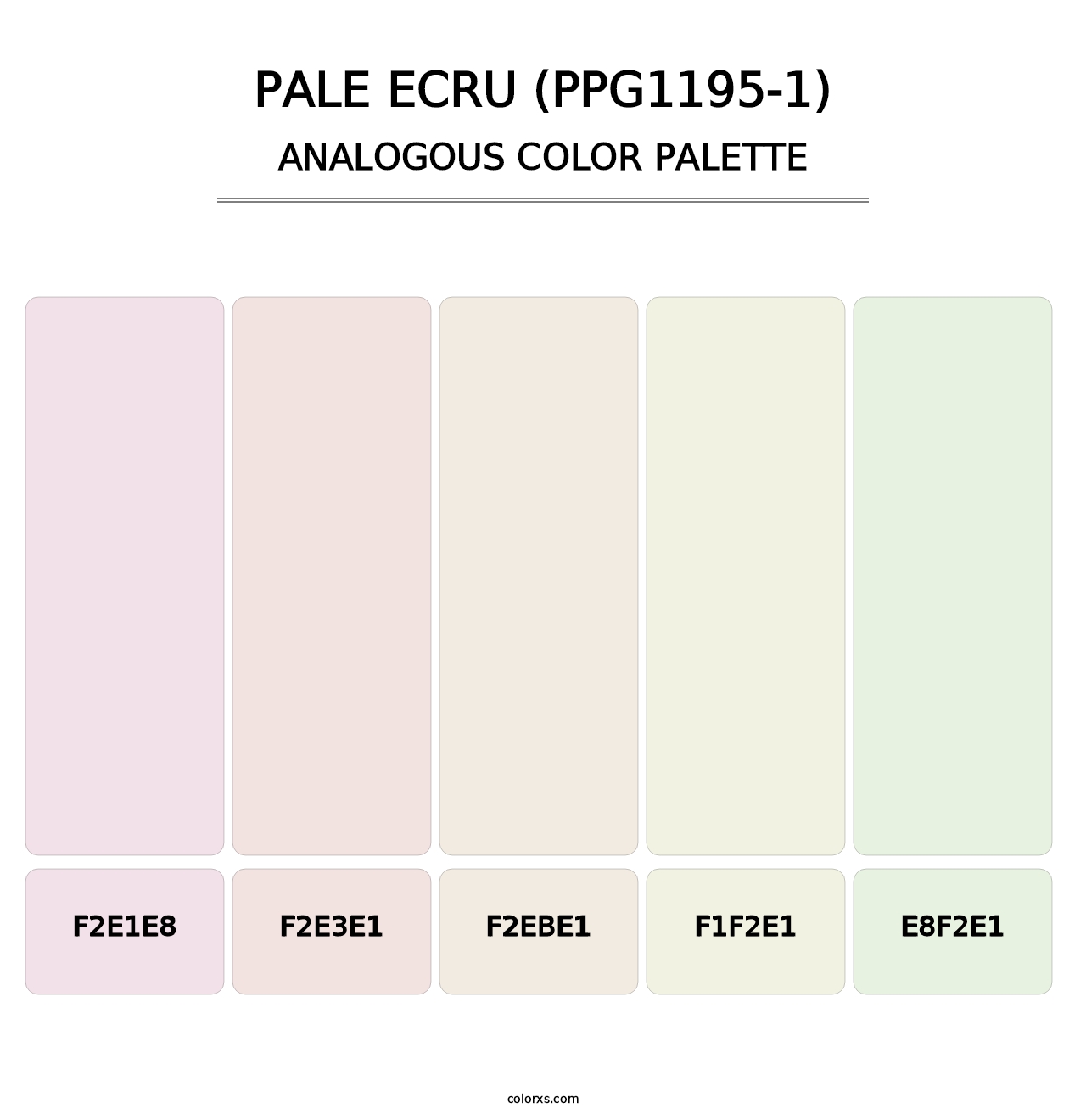 Pale Ecru (PPG1195-1) - Analogous Color Palette