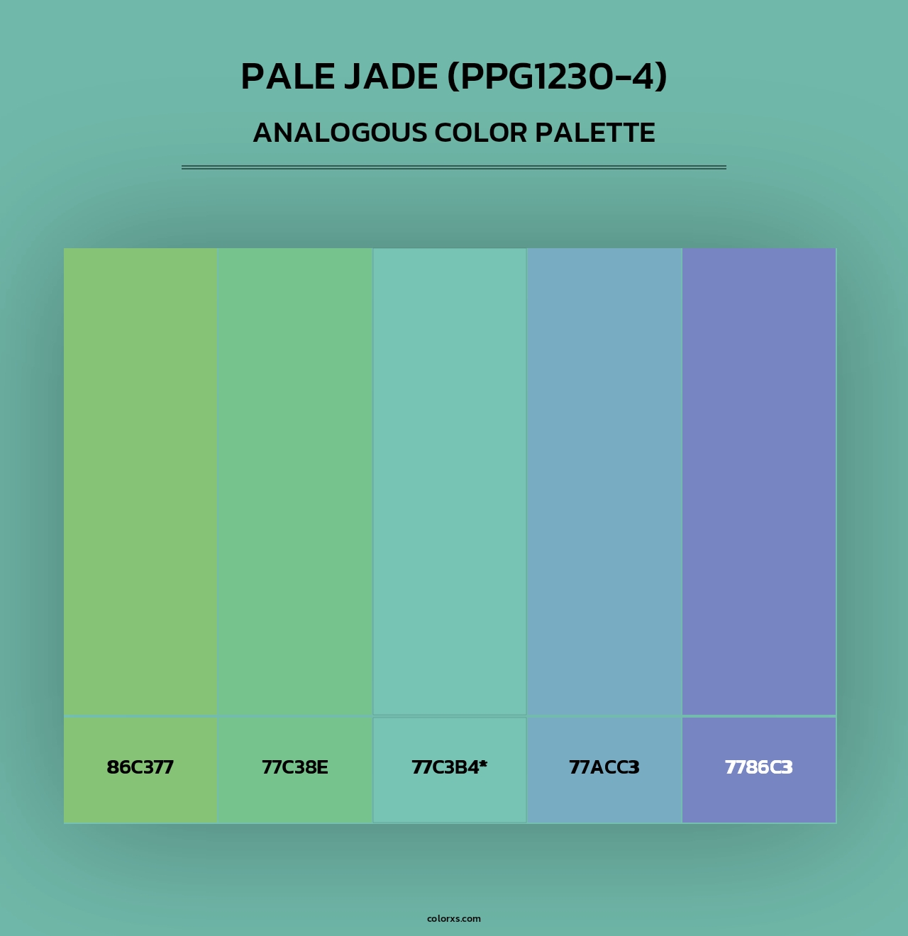 Pale Jade (PPG1230-4) - Analogous Color Palette