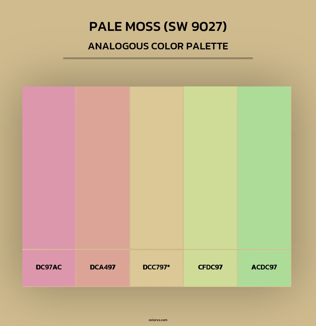Pale Moss (SW 9027) - Analogous Color Palette