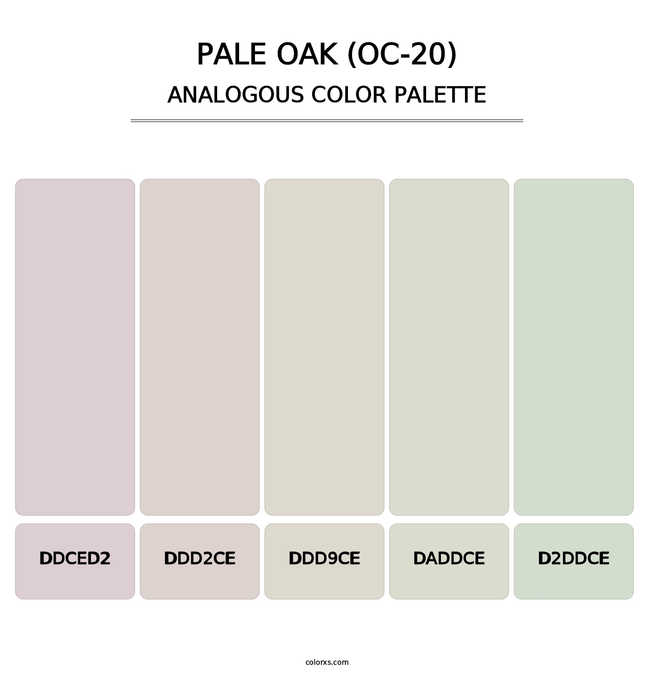 Pale Oak (OC-20) - Analogous Color Palette