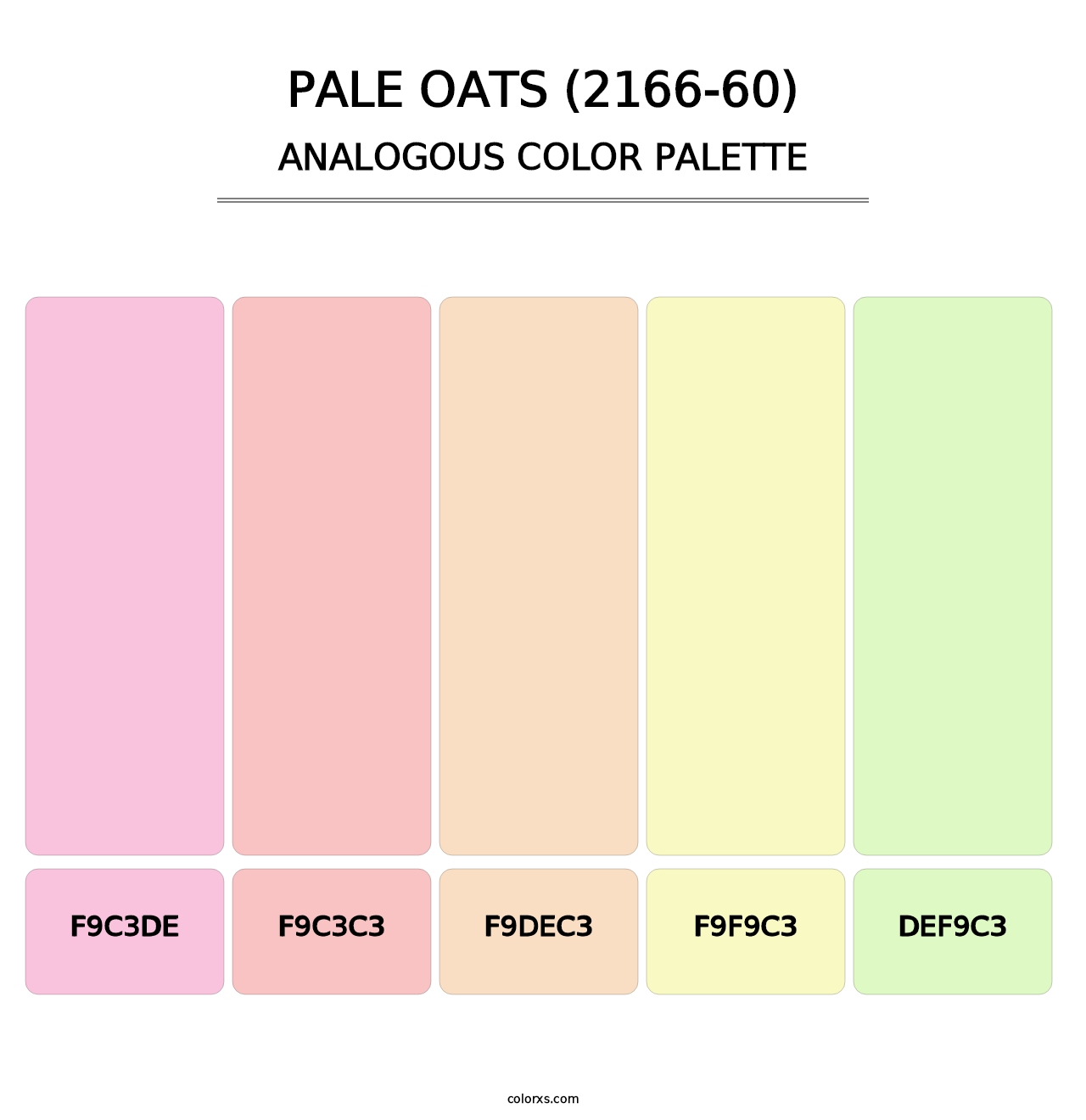 Pale Oats (2166-60) - Analogous Color Palette