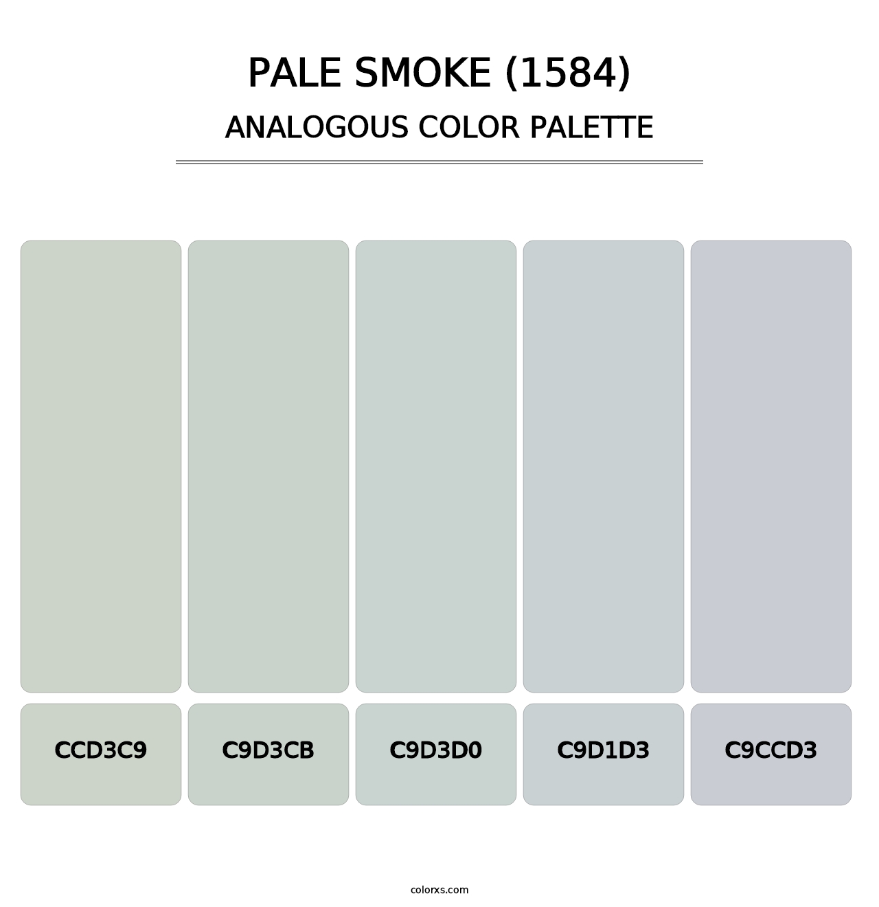 Pale Smoke (1584) - Analogous Color Palette