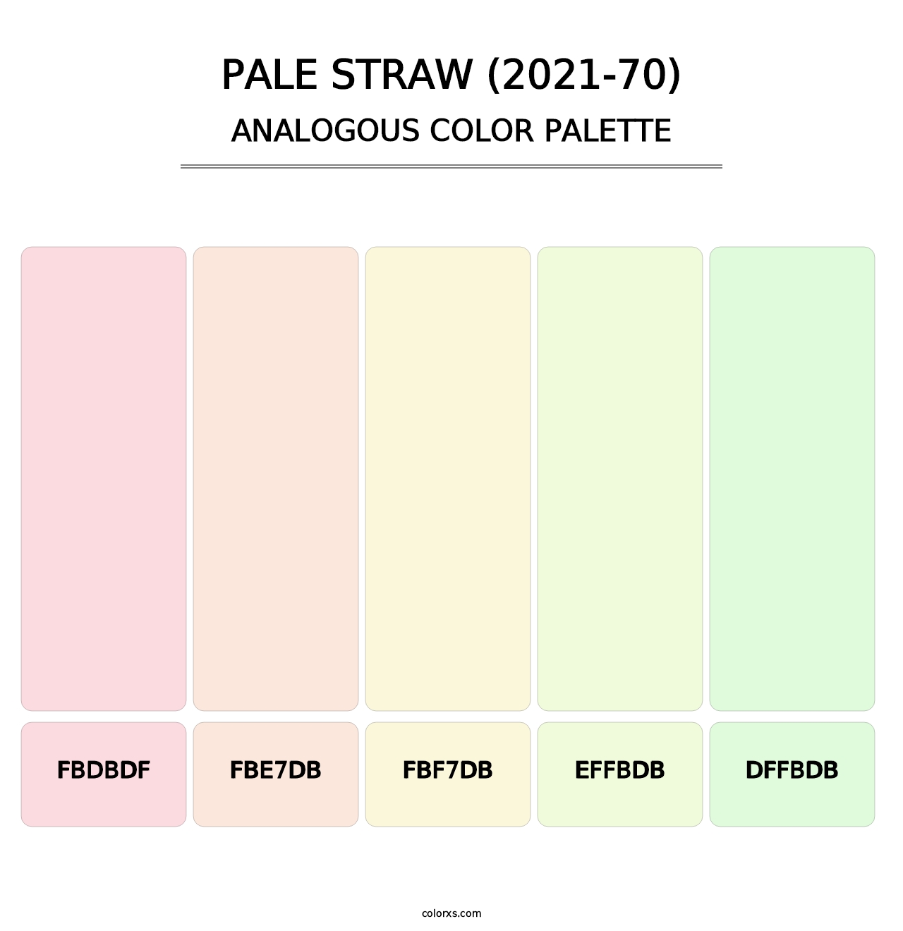 Pale Straw (2021-70) - Analogous Color Palette