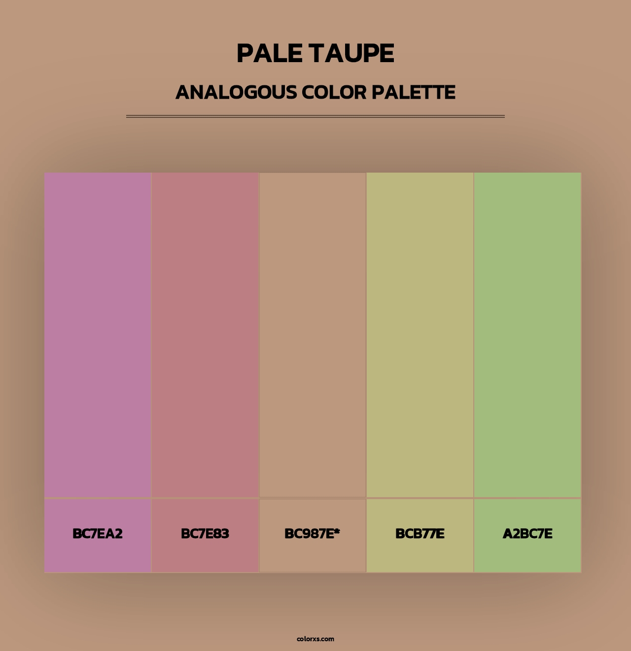 Pale Taupe - Analogous Color Palette
