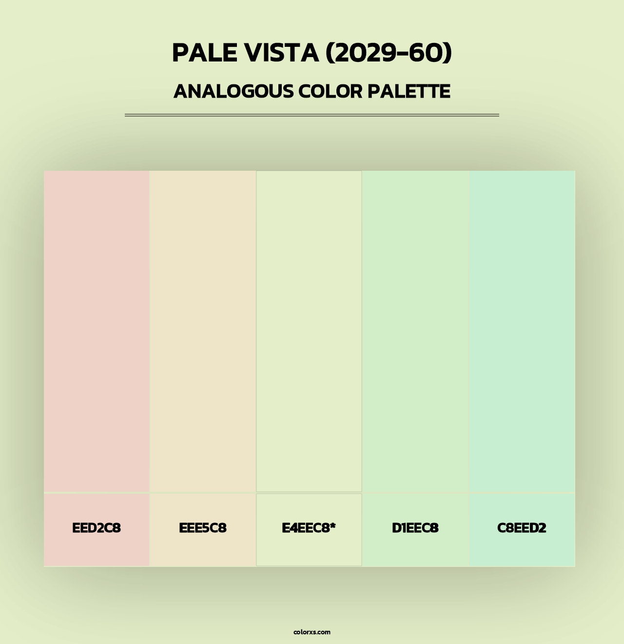 Pale Vista (2029-60) - Analogous Color Palette