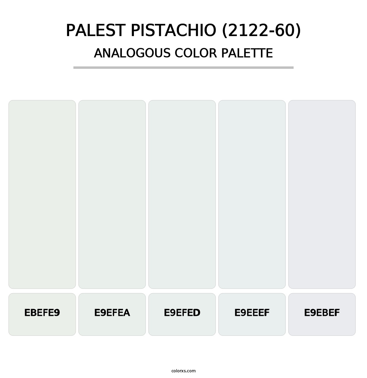 Palest Pistachio (2122-60) - Analogous Color Palette