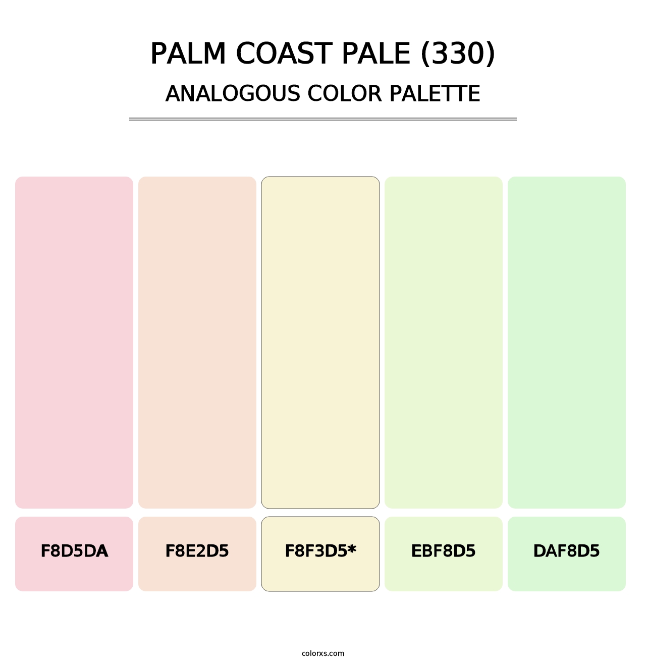 Palm Coast Pale (330) - Analogous Color Palette