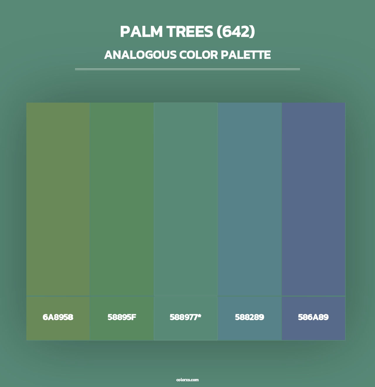 Palm Trees (642) - Analogous Color Palette