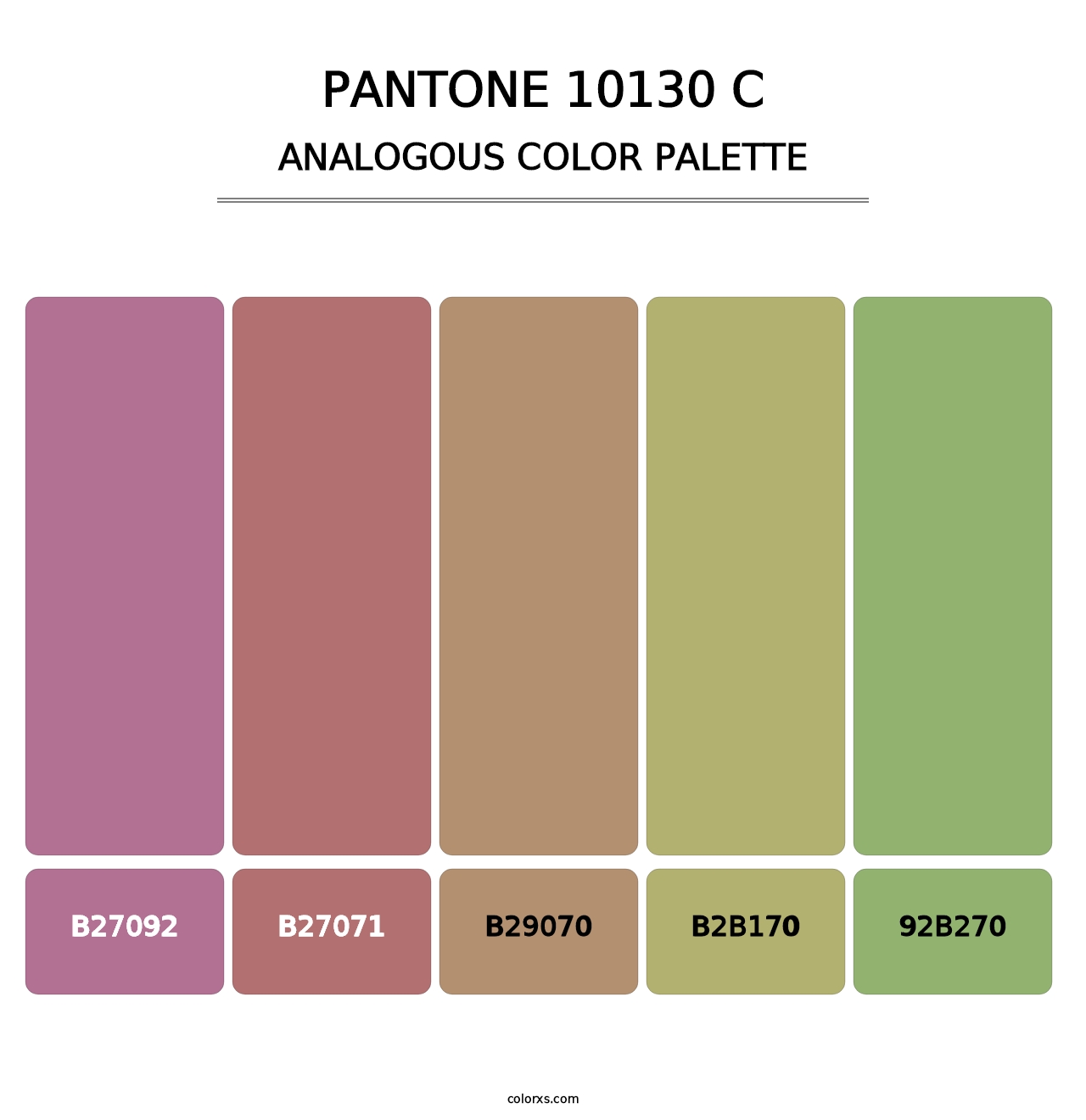 PANTONE 10130 C - Analogous Color Palette