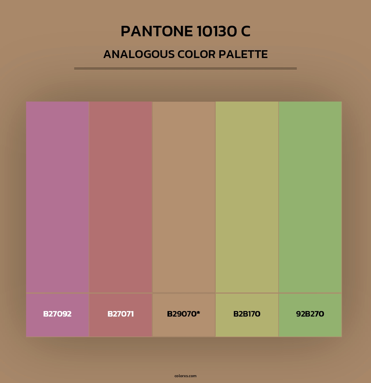 PANTONE 10130 C - Analogous Color Palette
