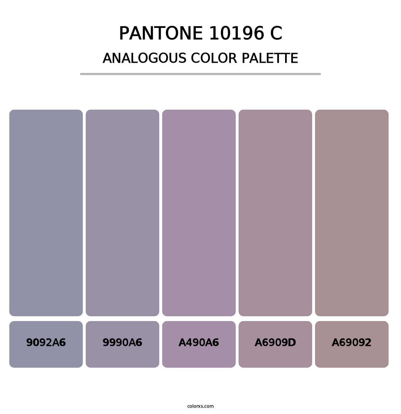 PANTONE 10196 C - Analogous Color Palette