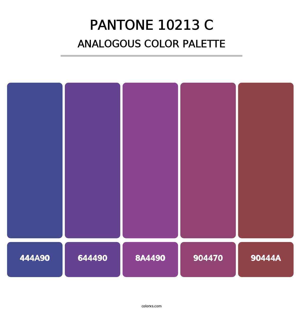PANTONE 10213 C - Analogous Color Palette