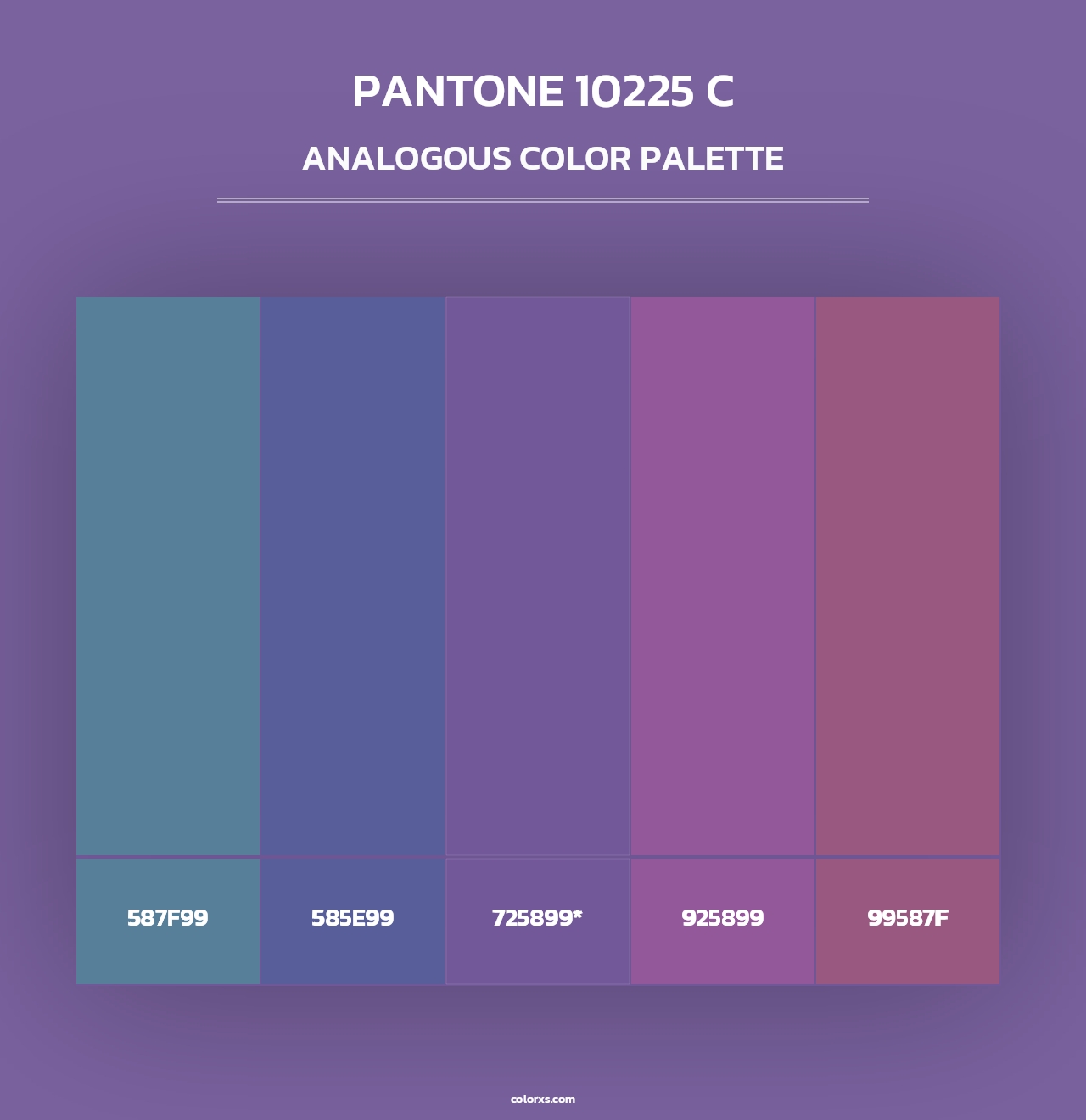 PANTONE 10225 C - Analogous Color Palette