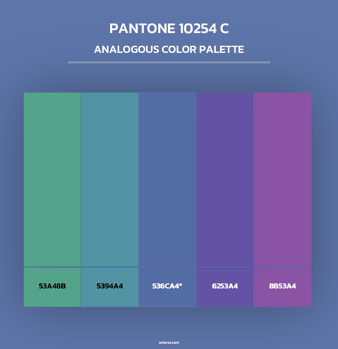 PANTONE 10254 C - Analogous Color Palette