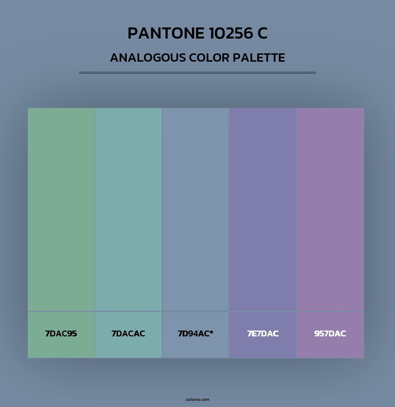 PANTONE 10256 C - Analogous Color Palette