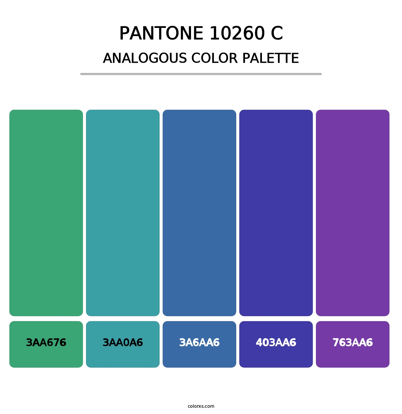 PANTONE 10260 C - Analogous Color Palette