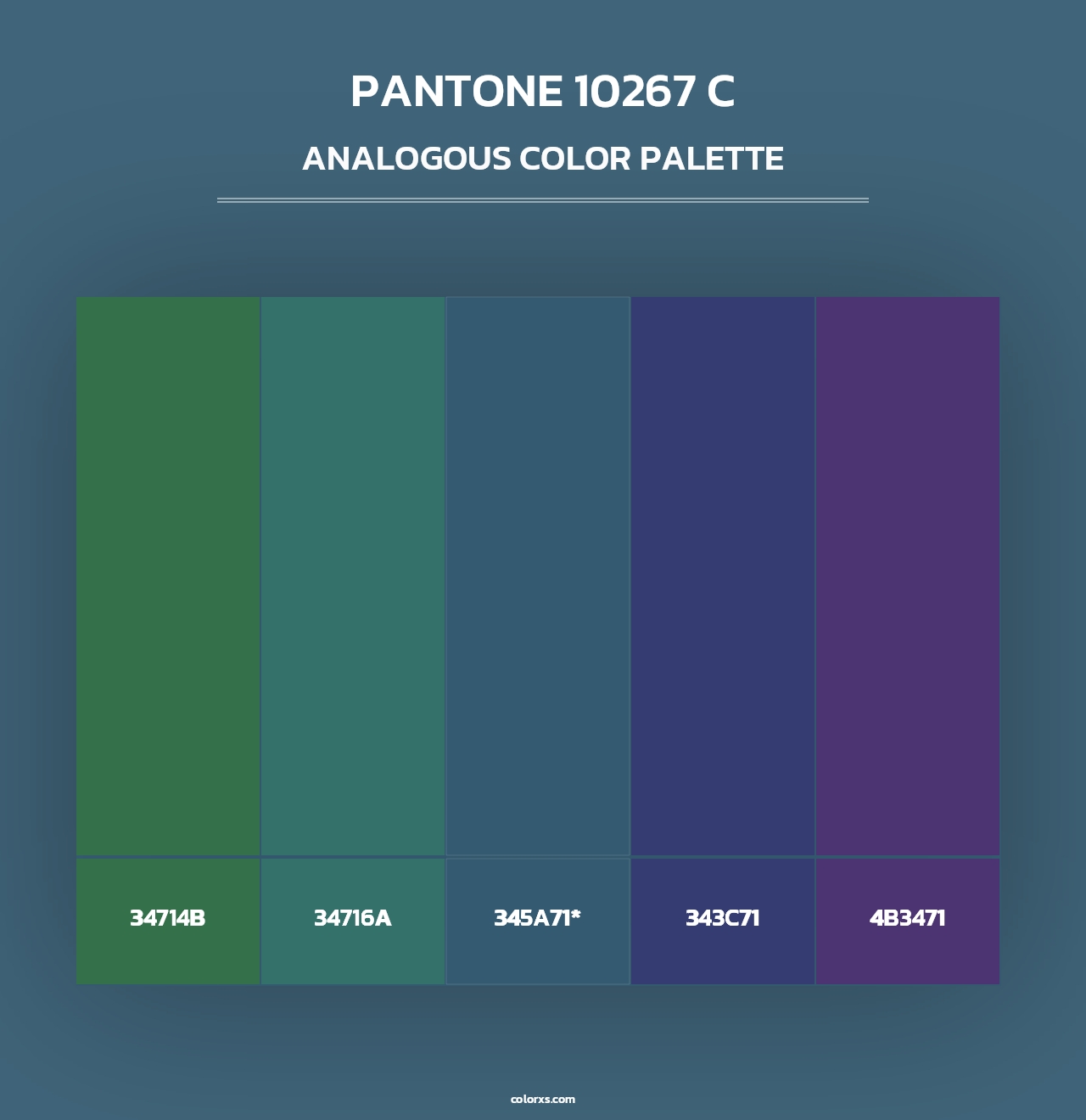PANTONE 10267 C - Analogous Color Palette