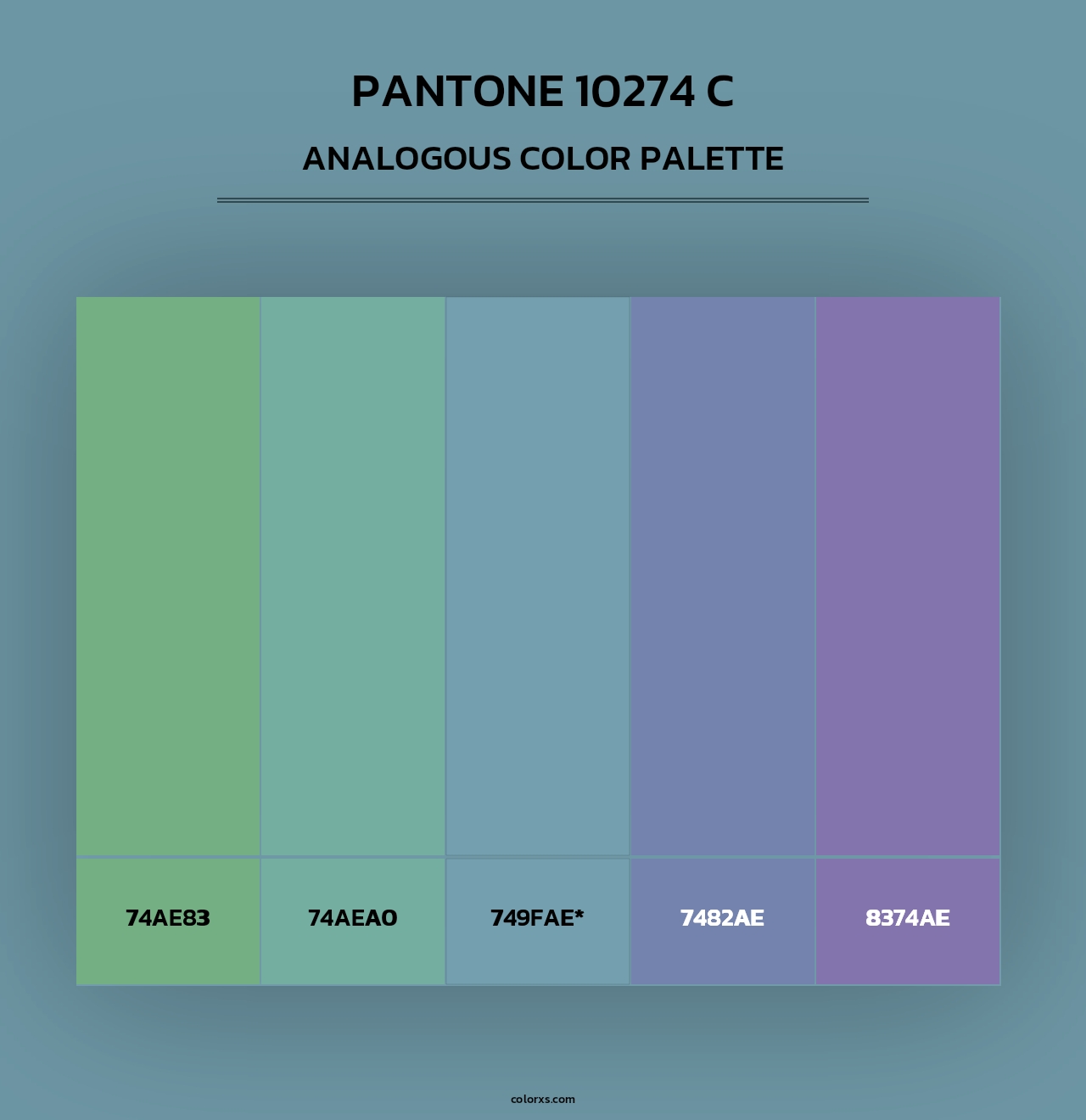 PANTONE 10274 C - Analogous Color Palette